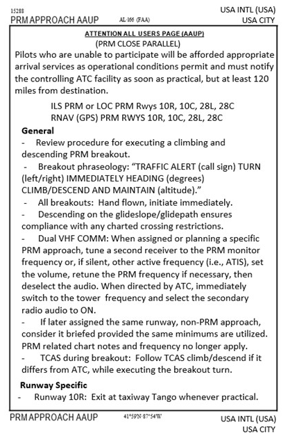 PRM Attention All Users Page (AAUP)