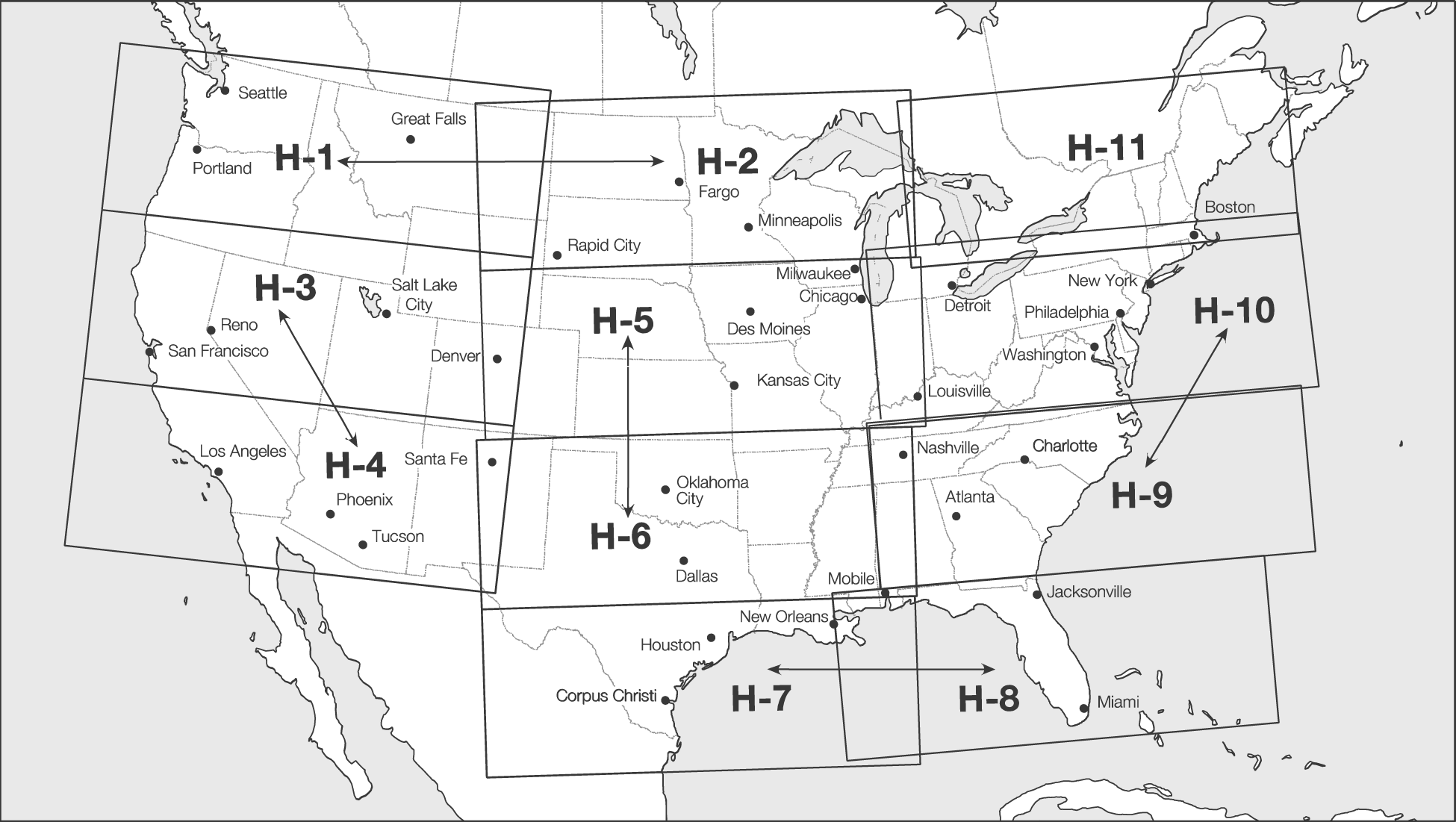 En Route High Altitude Charts for the Conterminous U.S.
